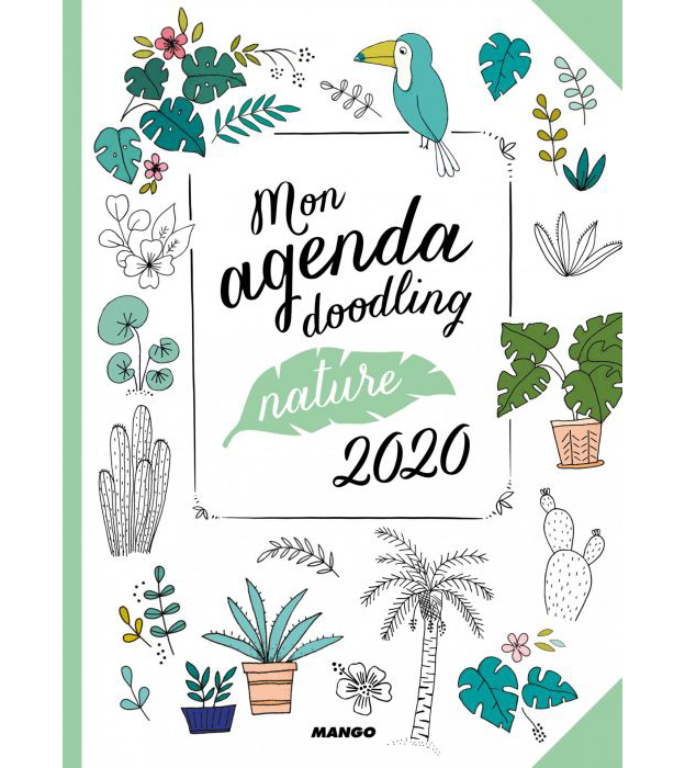 Mon agenda doodling nature 2020